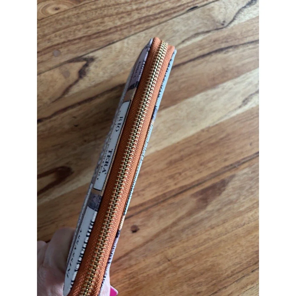Venetian Italian Zip Wallet With Tags